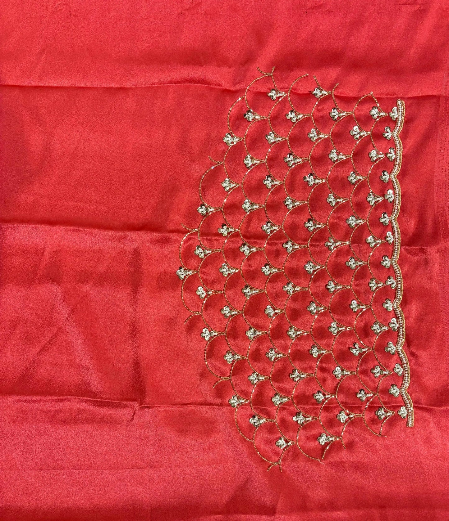 Barbie Pink Ombré Mehraab Jaal Saree kreationbykj