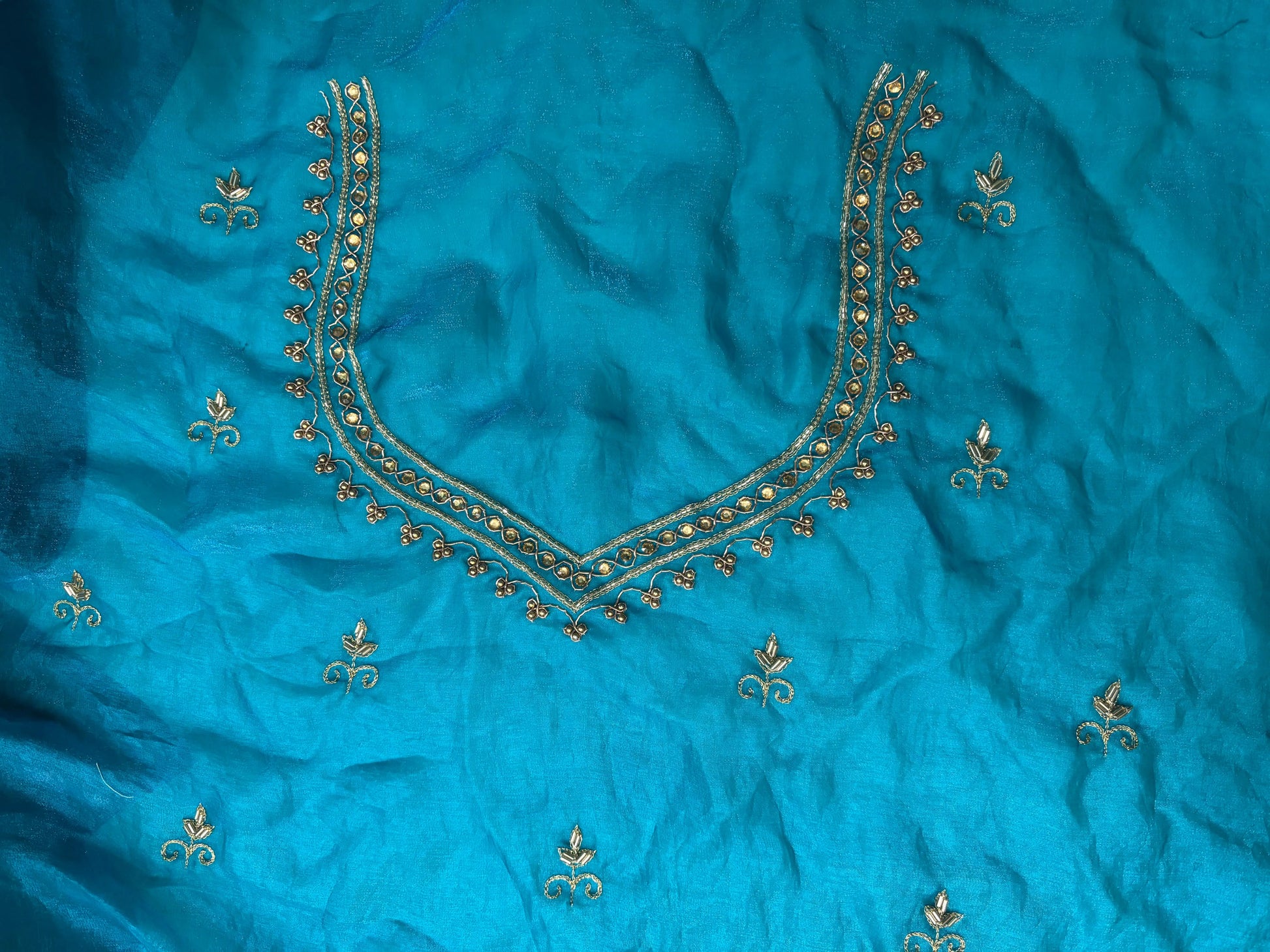 Persian Blue Zarina Saree kreationbykj
