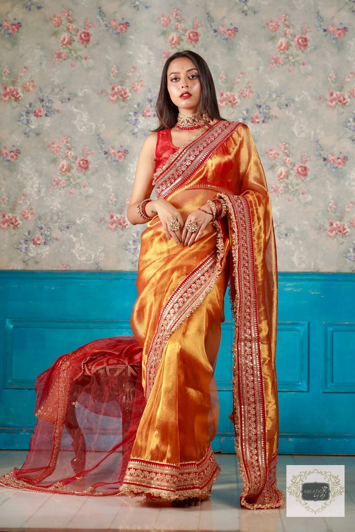 Eternal Elegance Banno Saree kreationbykj