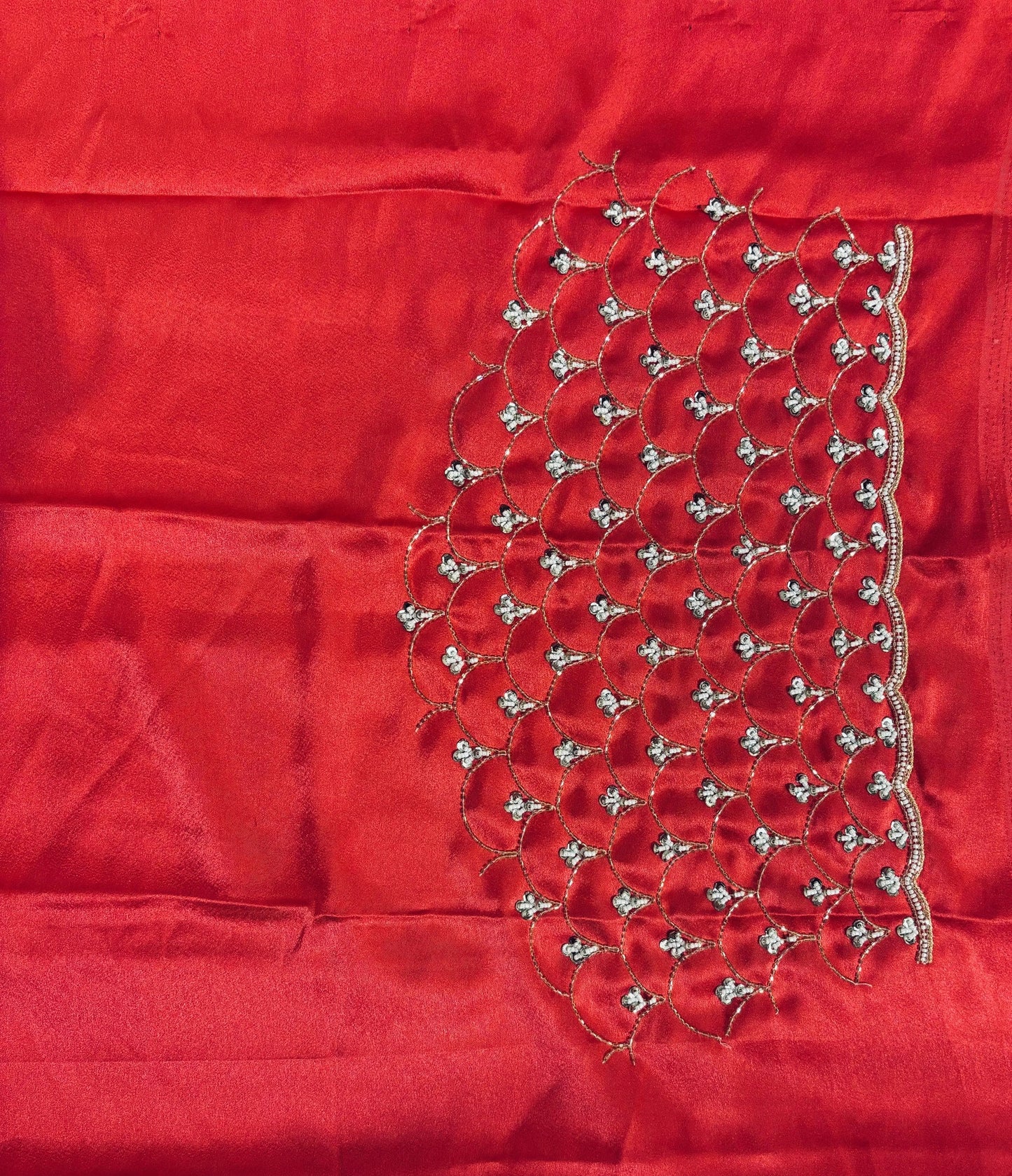 Gulab Khas Ombre Mehraab Jaal Cutdana Saree kreationbykj