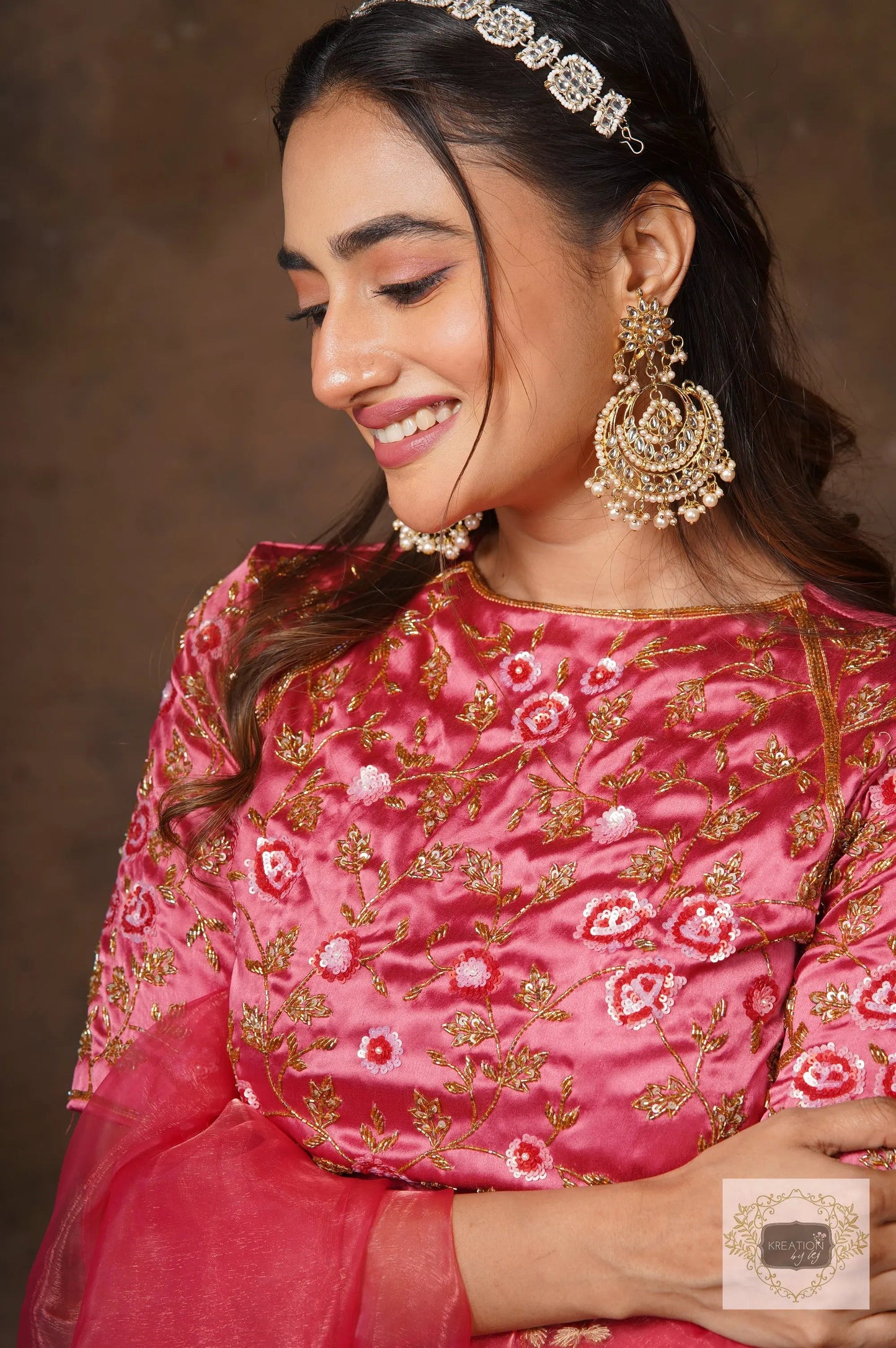 Rose Pink Sisters Before Mister Lehenga Set kreationbykj
