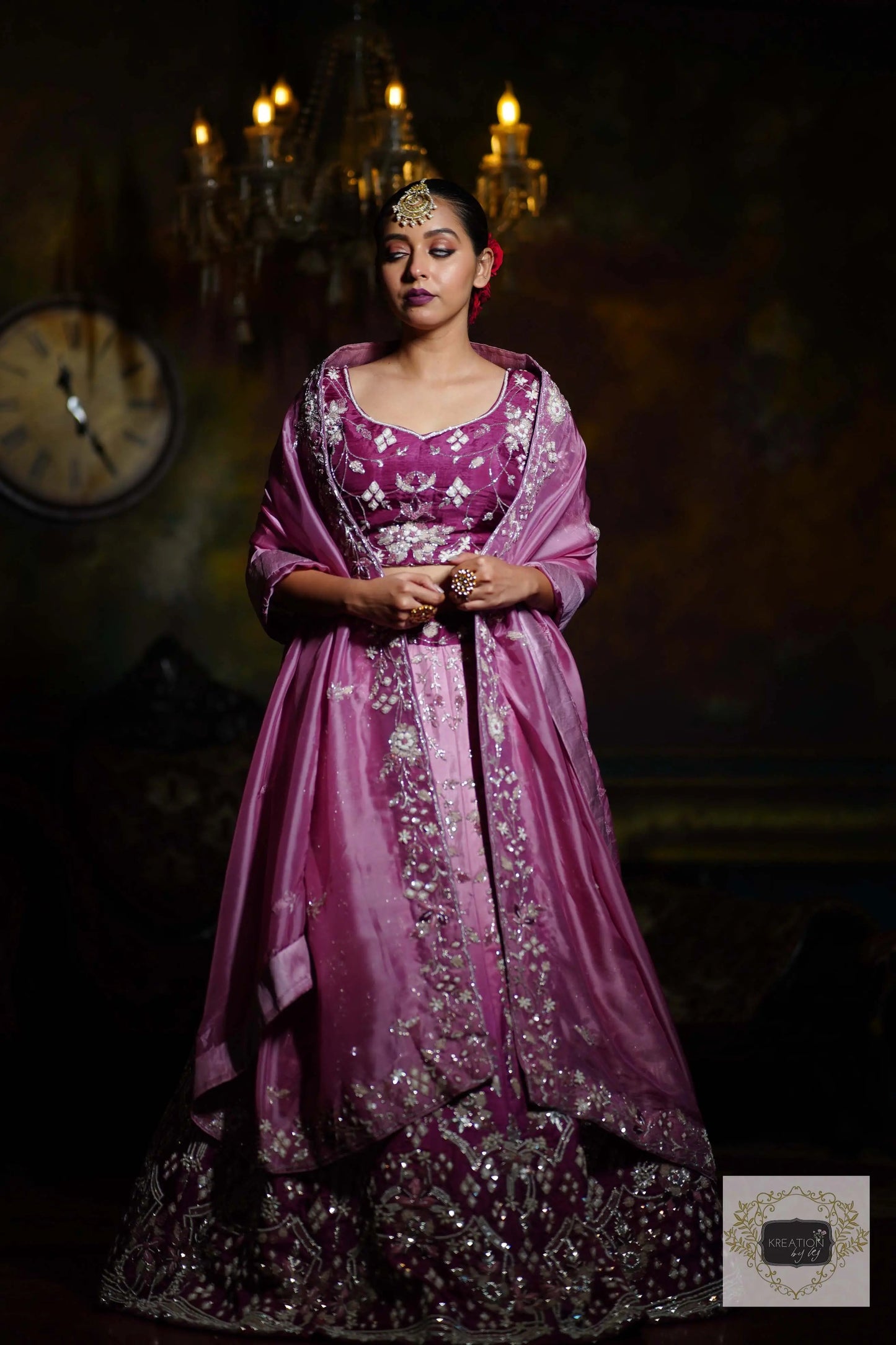 Rang Jamuni Handembroidered Lehenga Set kreationbykj