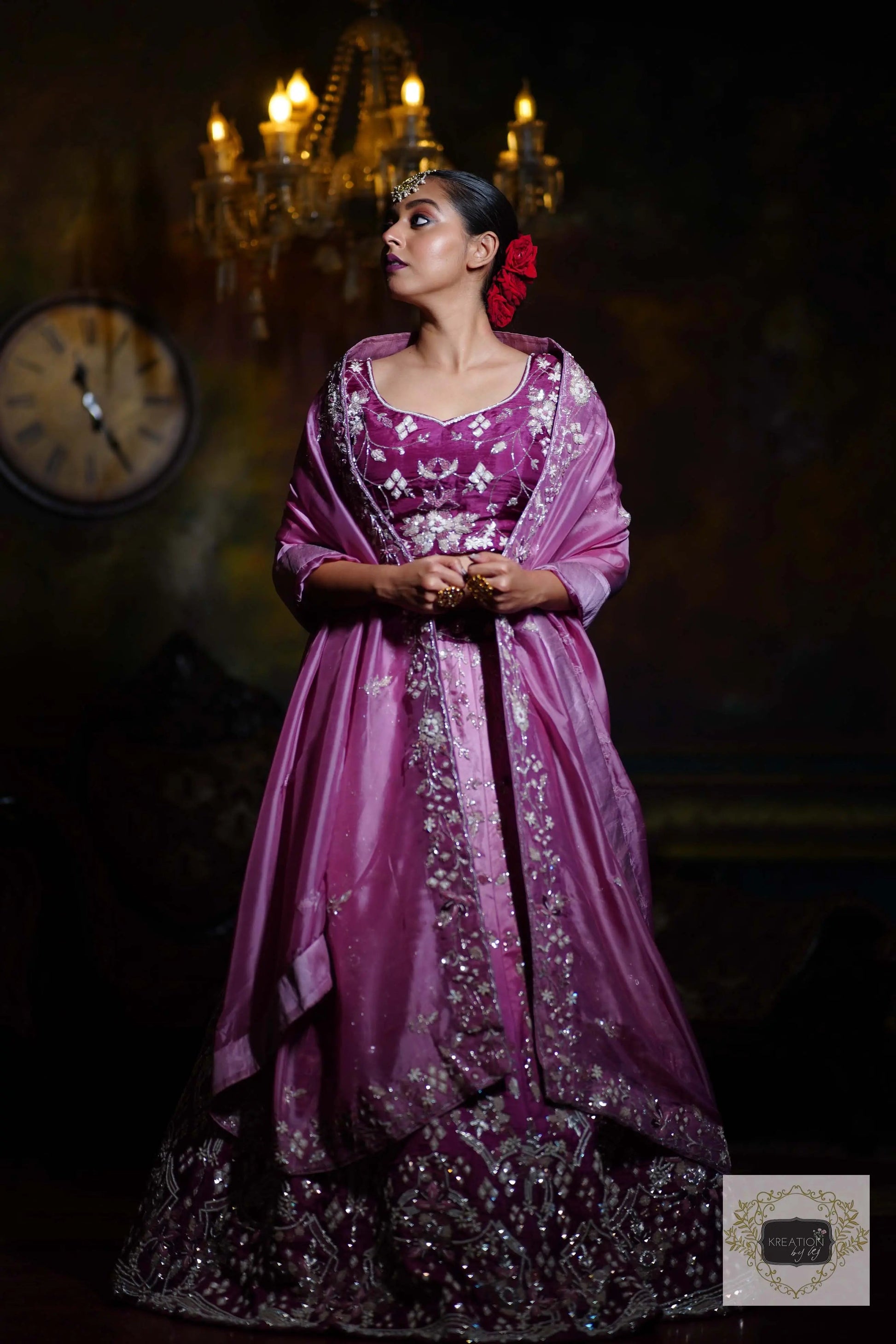 Rang Jamuni Handembroidered Lehenga Set kreationbykj