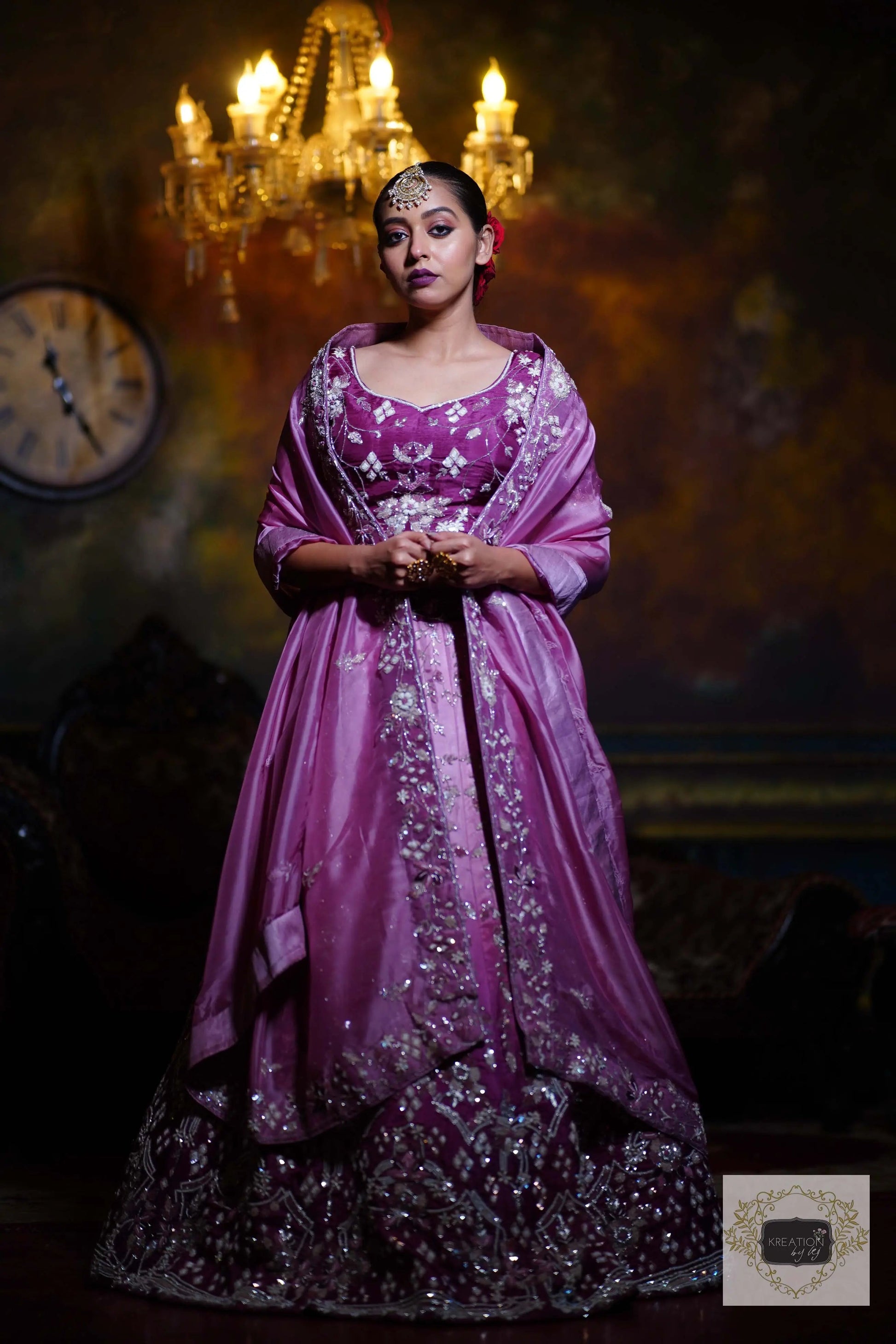 Rang Jamuni Handembroidered Lehenga Set kreationbykj