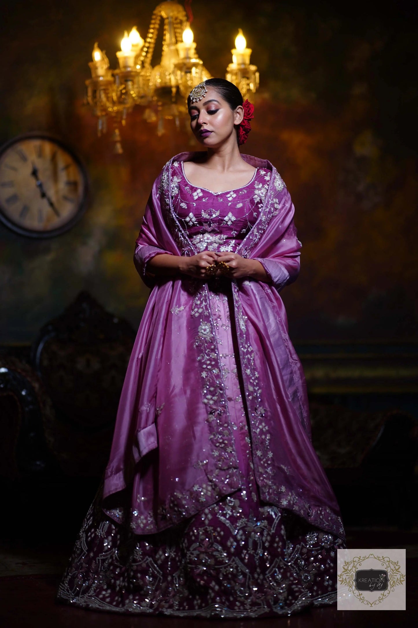 Rang Jamuni Handembroidered Lehenga Set kreationbykj