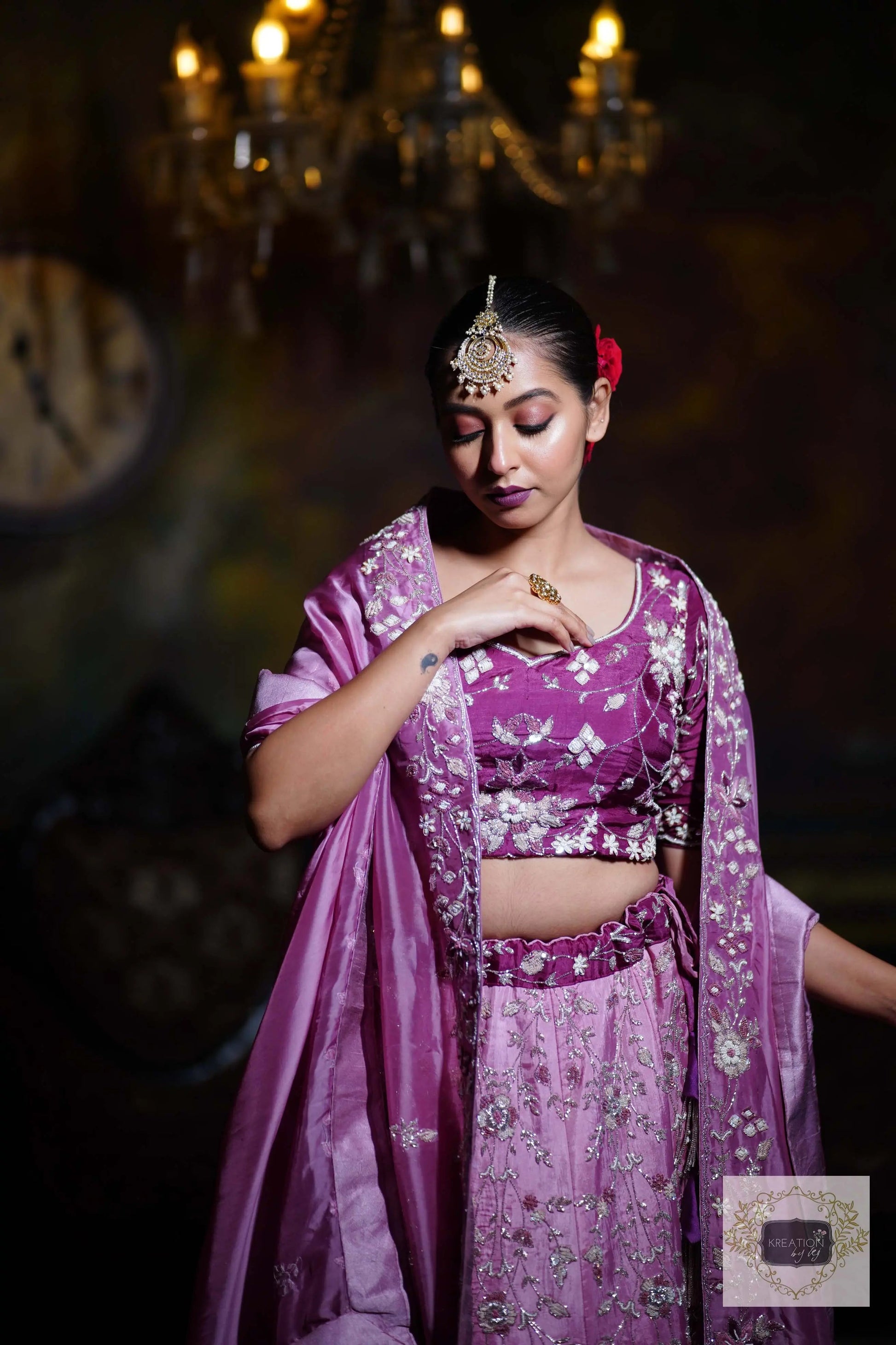 Rang Jamuni Handembroidered Lehenga Set kreationbykj