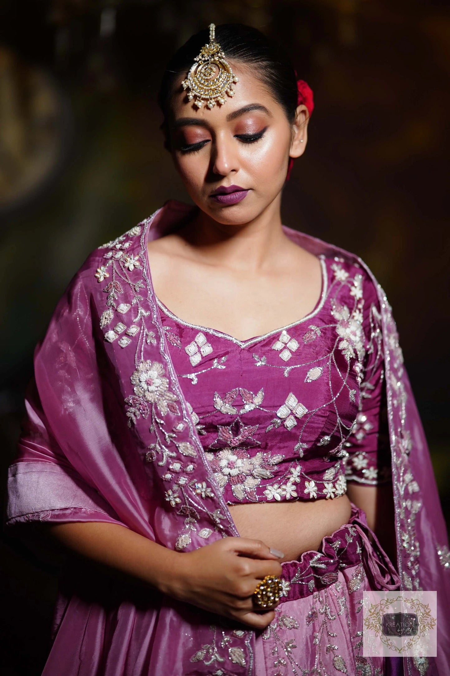 Rang Jamuni Handembroidered Lehenga Set kreationbykj