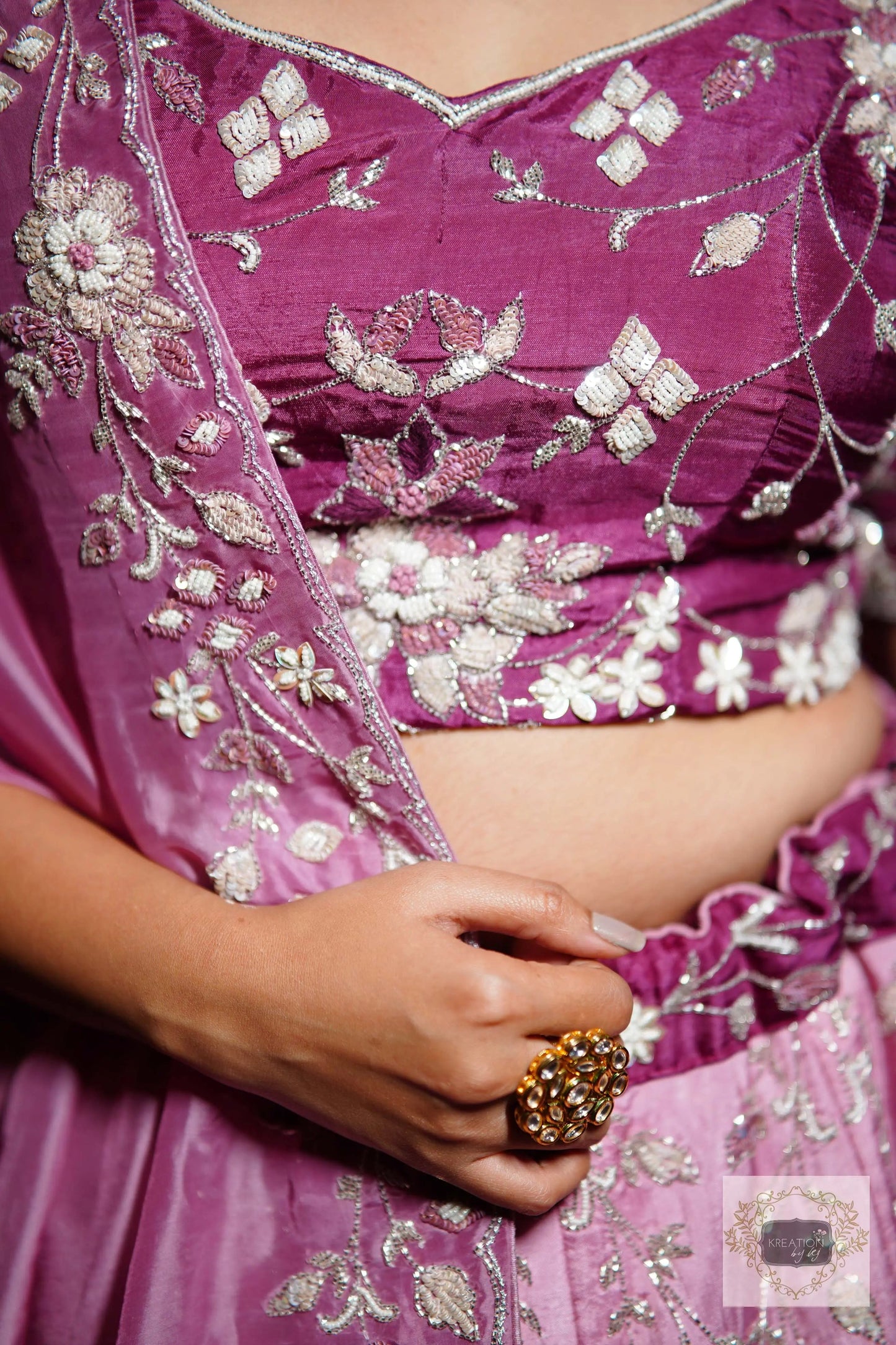 Rang Jamuni Handembroidered Lehenga Set kreationbykj