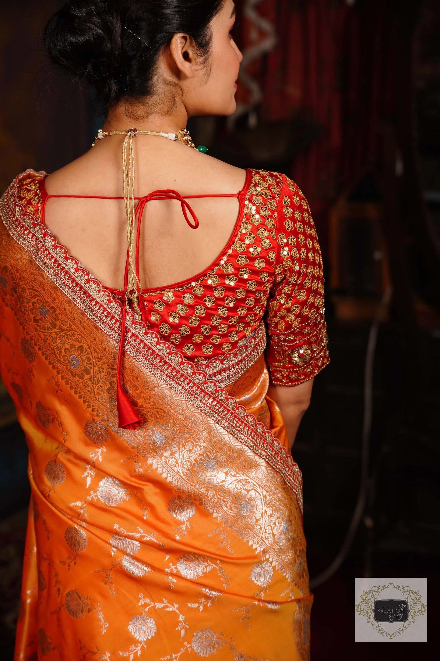 Red Zardosi Bridal Blouse