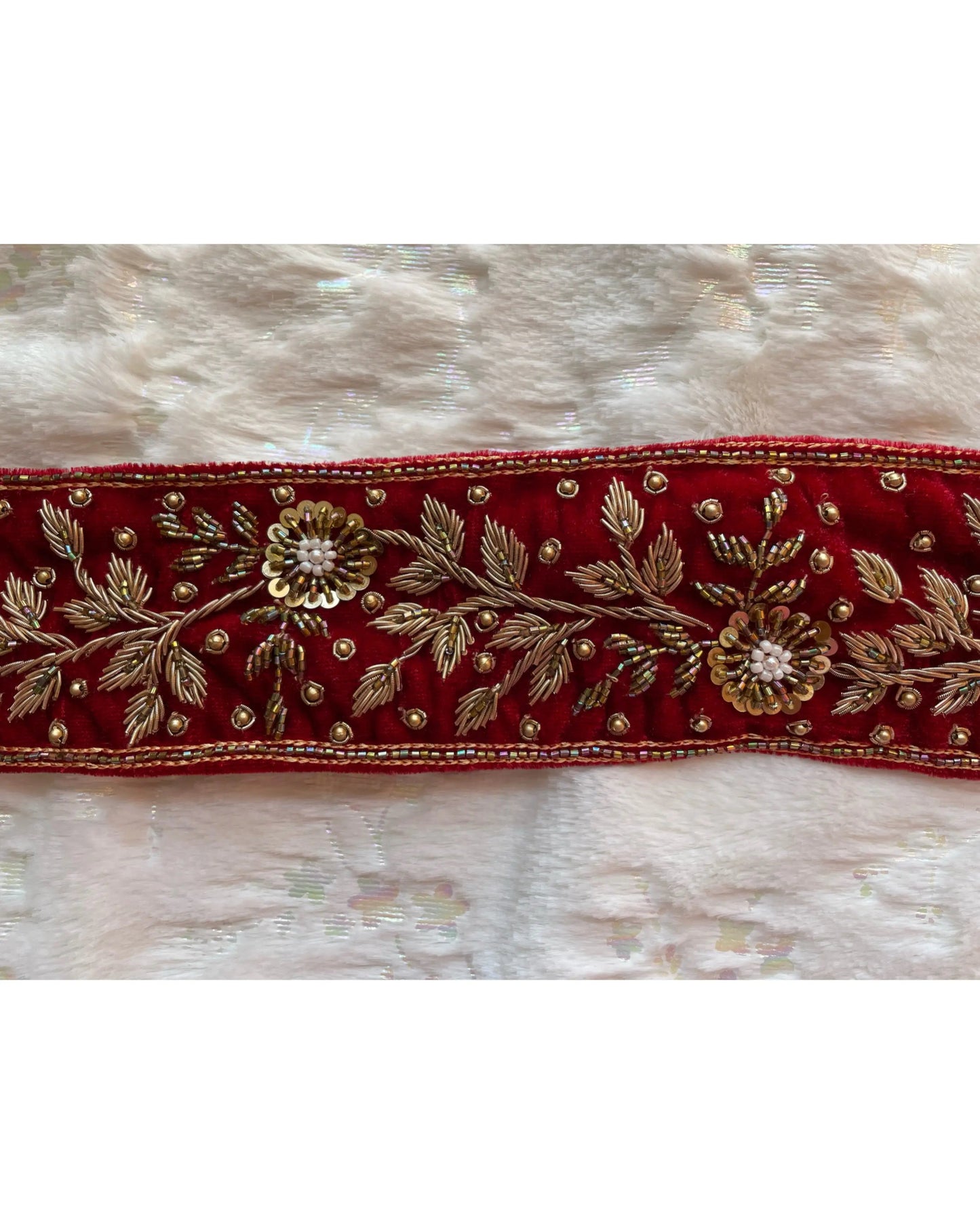 Floral Zardozi Waist Belt - kreationbykj