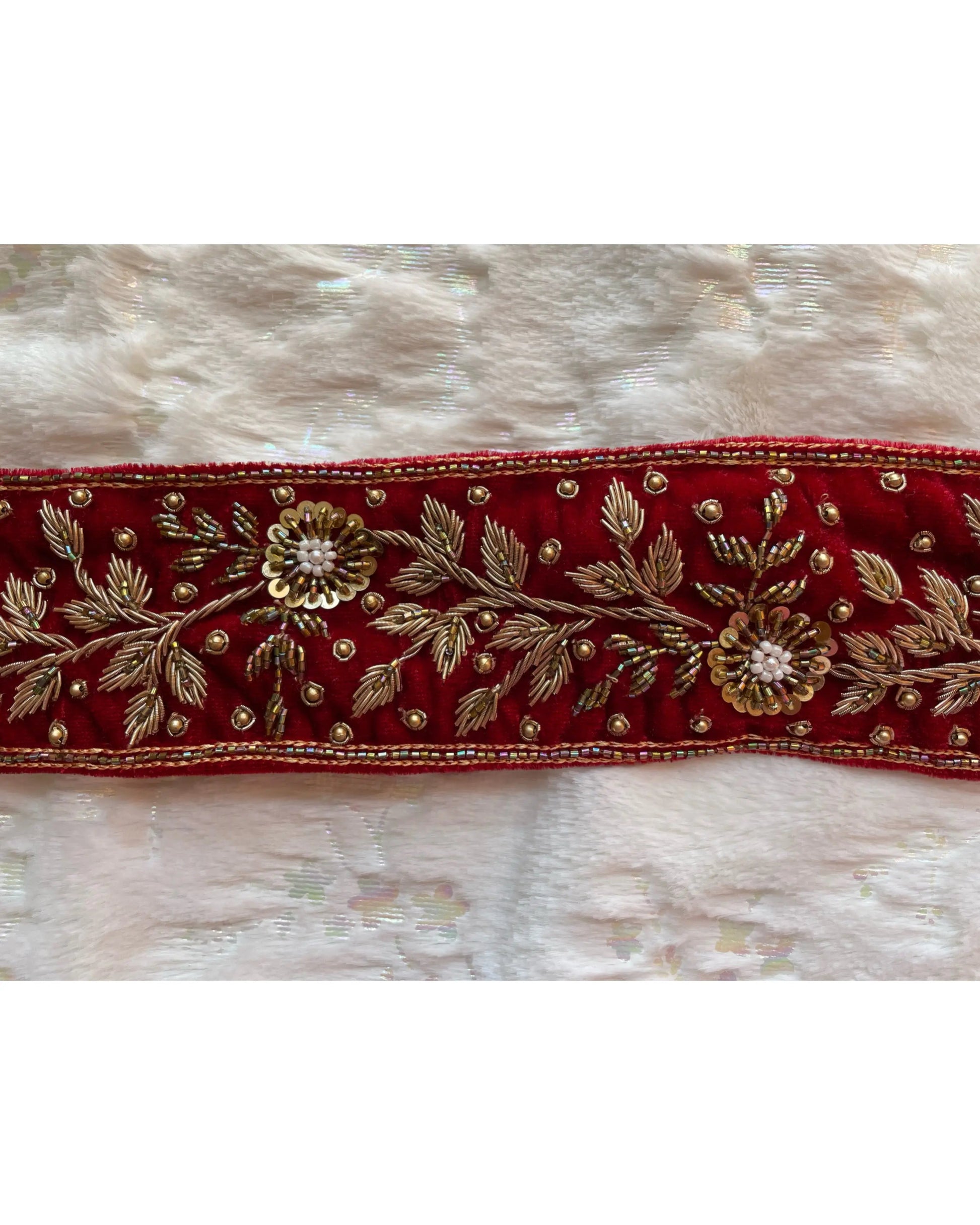 Floral Zardozi Waist Belt - kreationbykj