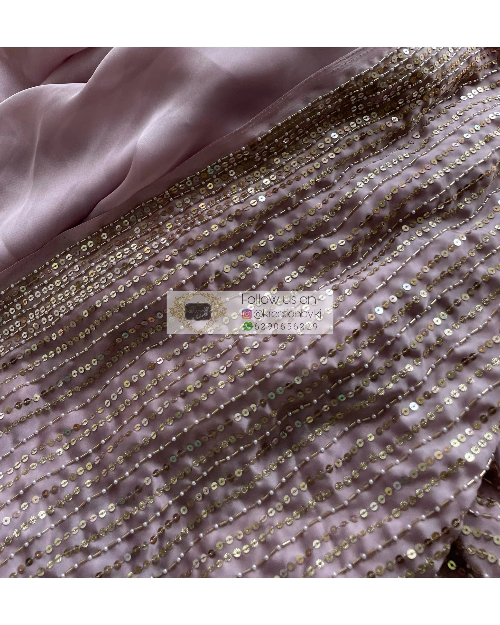 Lilac Chand Sifarish Saree - kreationbykj