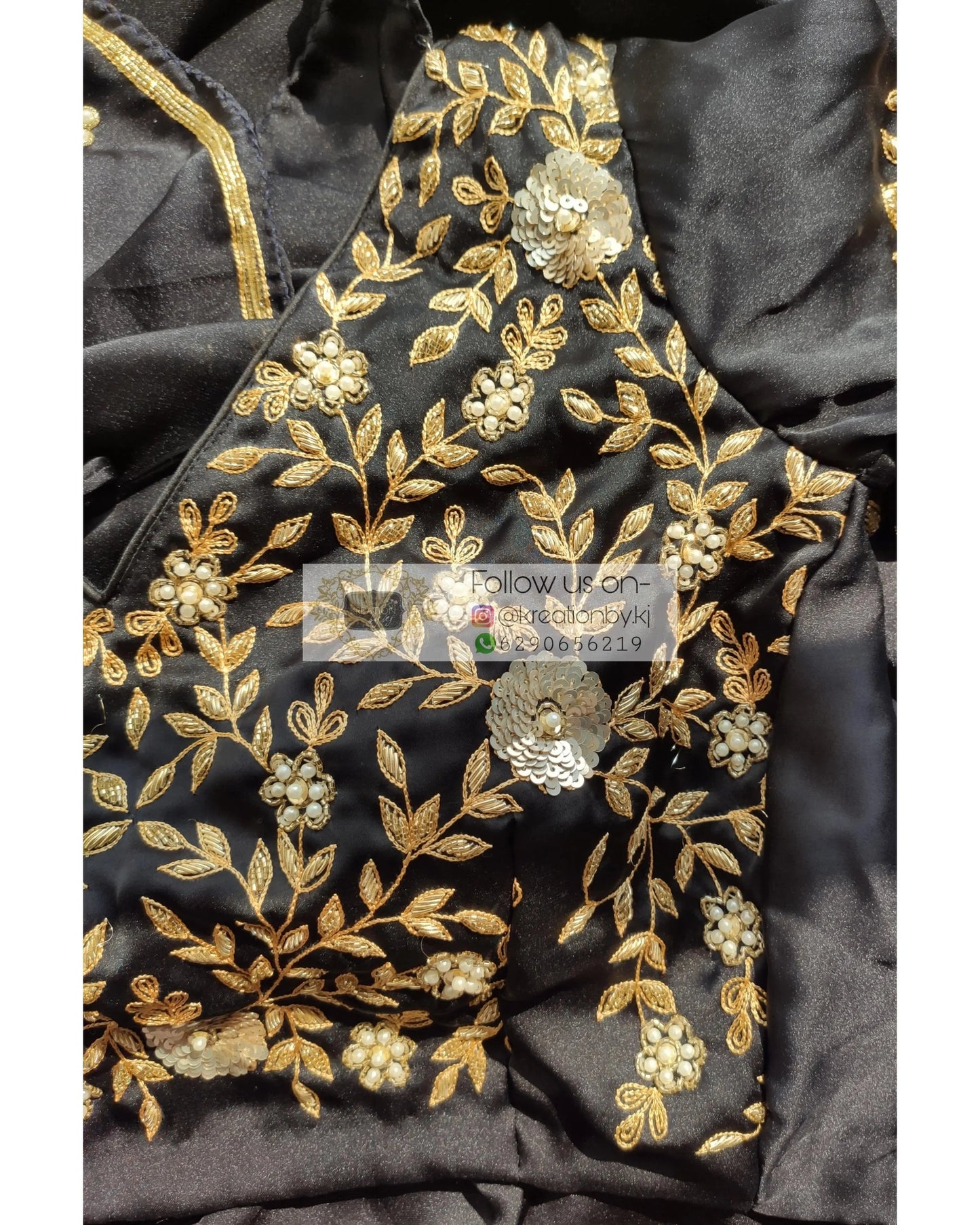 Rose Gold Satin Silk Taj Mahal Saree - kreationbykj