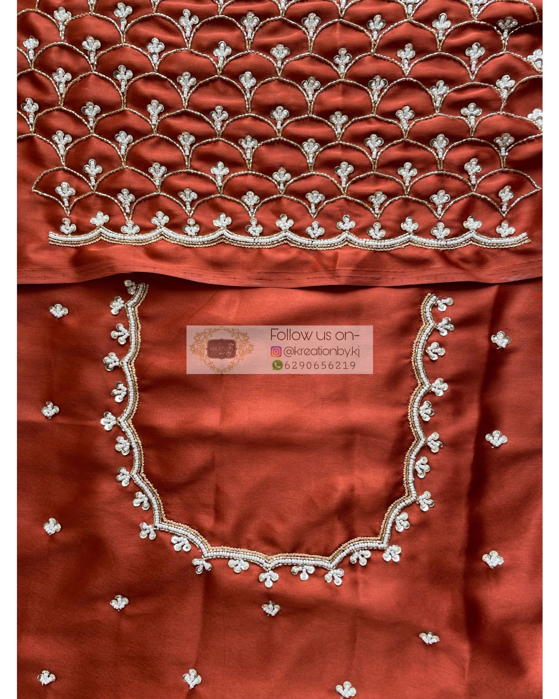 Espresso Martini Ombré Cutdana Mehraab Jaal  Designer Saree kreationbykj