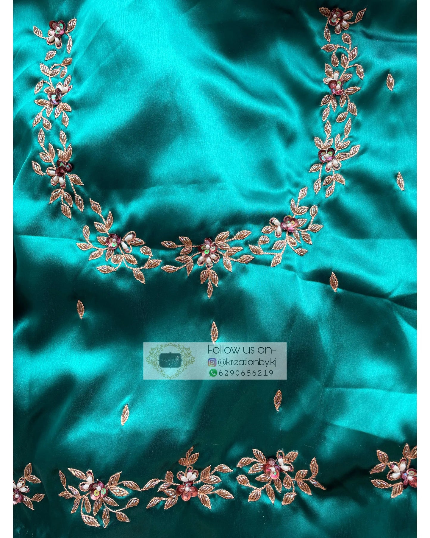 Hot Pink Chandani Leheriya Saree - kreationbykj