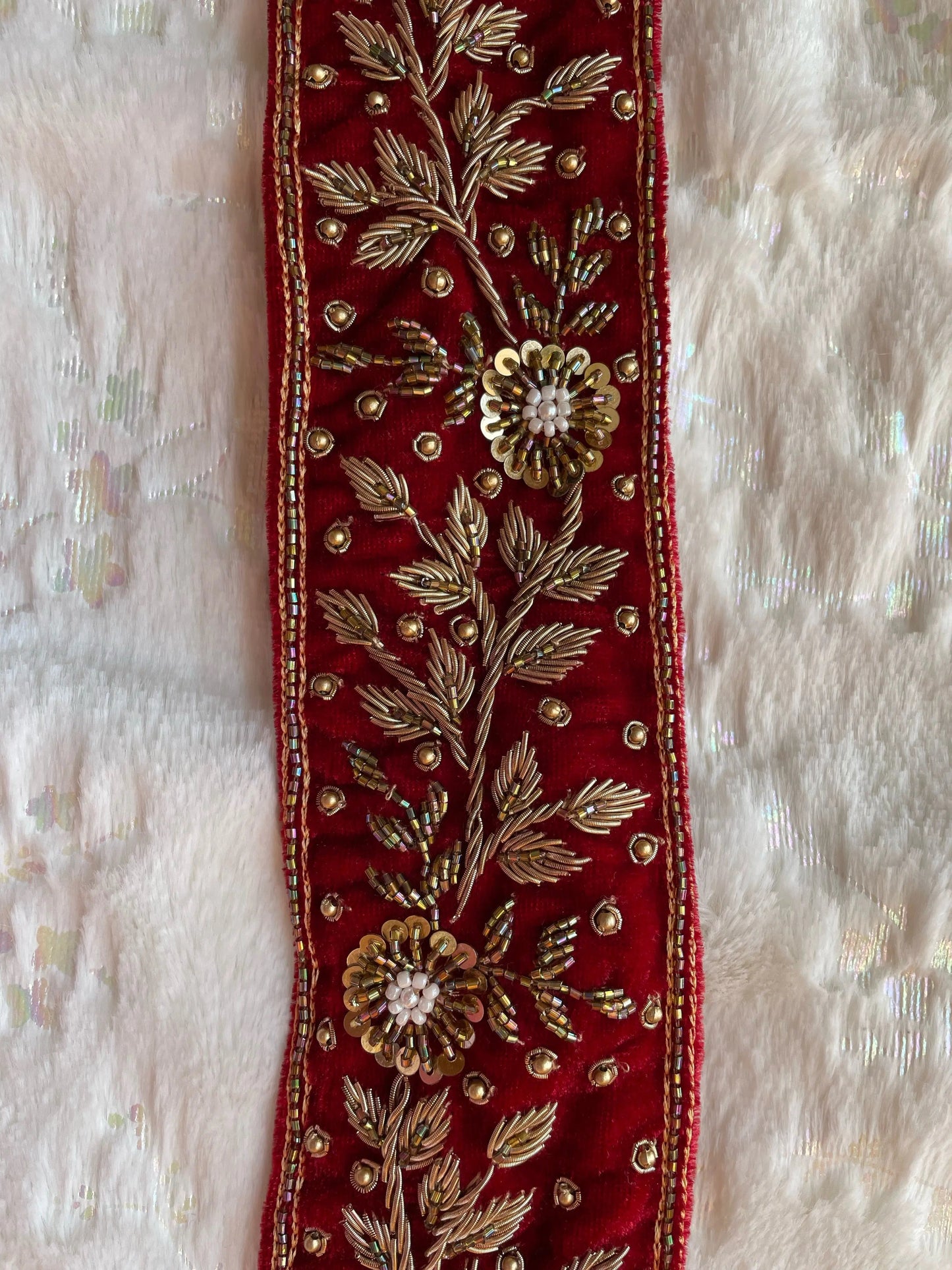 Floral Zardozi Waist Belt - kreationbykj
